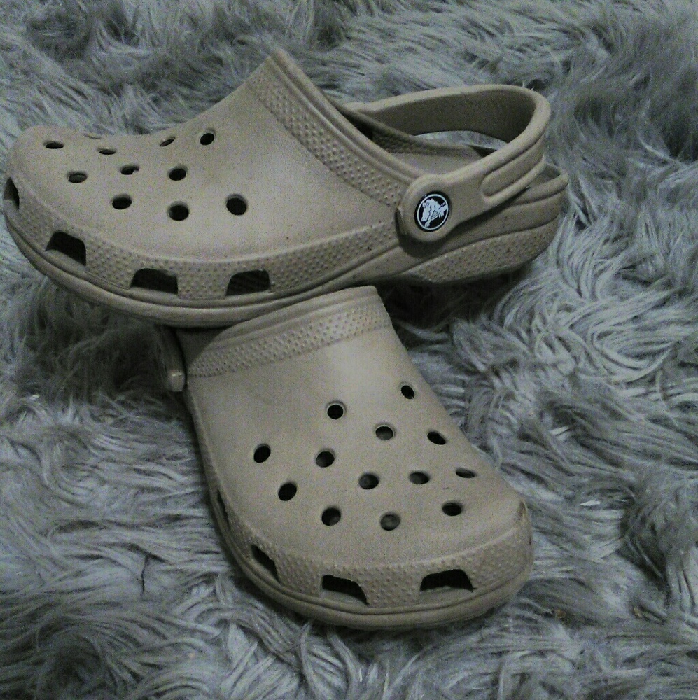 Light brown crocs